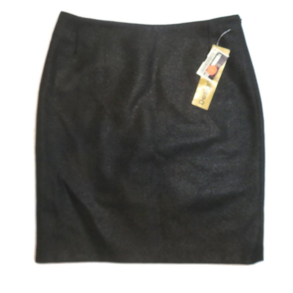 Casch Gro Abrahamsson Skirt New NWT 36 Black Wool Blend Pencil‎ A-Line